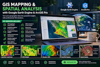 do gis projects with google earth engine,  arcgis pro  for spatial analysis