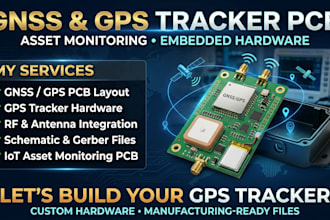 gnss pcb design for gps trackers, asset monitoring and embedded systems