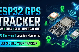 do esp32 gps tracker firmware with GSM, gnss and real time location monitoring