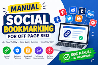 do manual social bookmarking for off page SEO