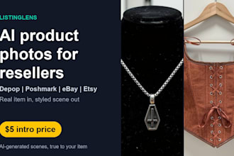 create ai product photography for your depop, poshmark, ebay and etsy listings