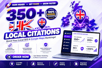 350 UK local citations listings and directories for local SEO