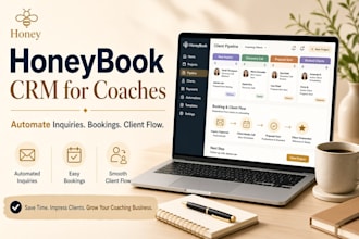 configure honeybook crm for coaches to automate enquiry, booking and client flow
