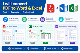 convert PDF to word excel and spreadsheets