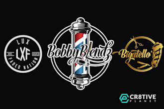 design a barber shop or hair stylist salon business logo