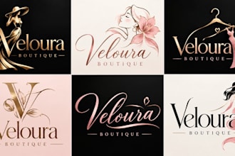 design a professional, fashion boutique, ladies clothing women fashion logo