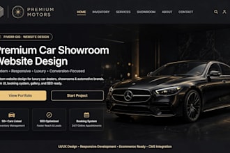 create a modern premium car showroom