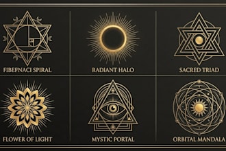 do sacred spiritual mandala geometric logo