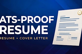 write an ats optimized resume and cover letter