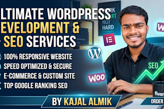 responsive wordpress website, custom web development
