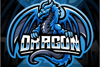 design beautiful unique dragon logo