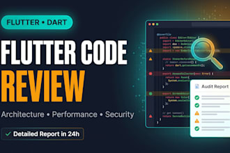 do a flutter code review and app architecture audit