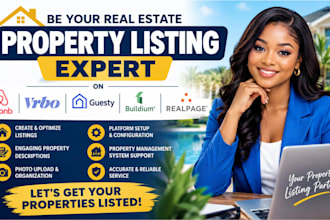 be your real estate property listing expert on airbnb vrbo buildium guesty realp