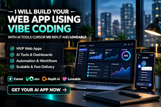vibe coding and ai development for your custom ai website, app and ai chatbots