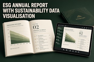 design your esg annual report with sustainability data visualisation