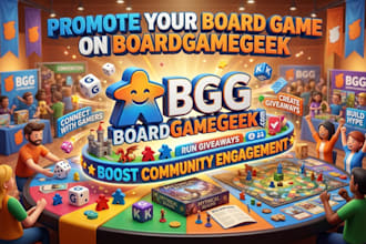 promote your board game on boardgamegeek and boost community engagement