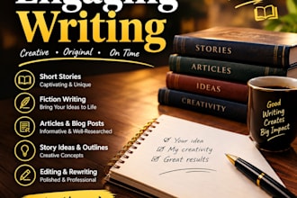 do creative writing, storytelling and novel writing wit