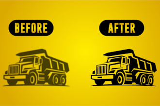 recreate logo or image to vector