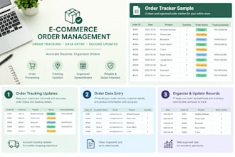 manage ecommerce orders and update order tracking records