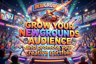 grow your newgrounds audience and promote your creative portfolio