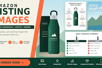 create amazon product images and feature infographics