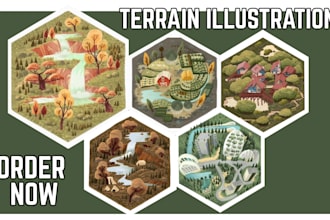 do card game art terrain design board game design tcg tabletop game rule book