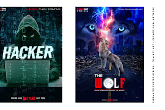 design professional and cinematic movie posters for you