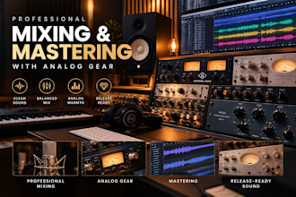 professionally master your song with a warm analog sound