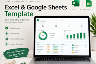 create custom excel google sheet template inventory expense tracker with formula