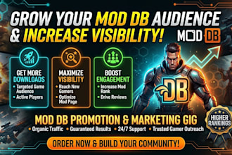 grow your mod db audience and increase project visibility