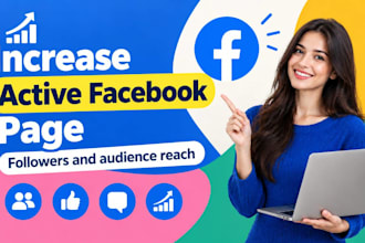 increase active facebook page followers and audience reach