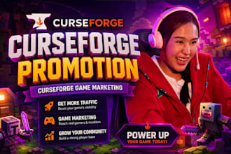 promote and market your curseforge game to get traffic