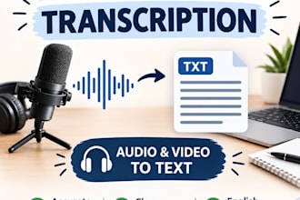accurately transcribe english audio into text