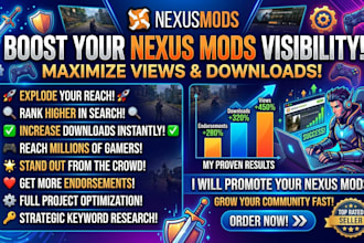 promote your nexus mods projects to increase visibility