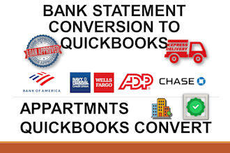 convert bank statement to quickbooks entries
