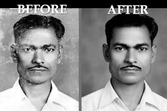 restore and repair old damaged photos