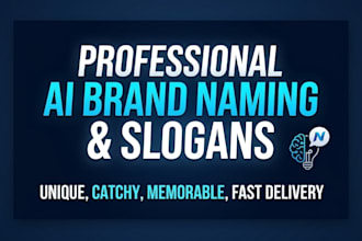 be your ai prompt engineer for creative brand naming and slogans