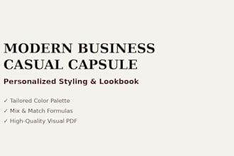 design a personalized capsule wardrobe and visual look book