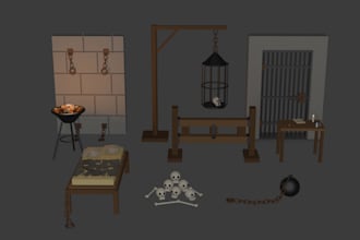 make simple 3d assets for you