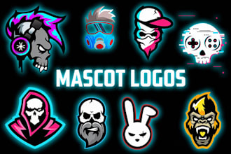 design a custom gaming and mascot logo