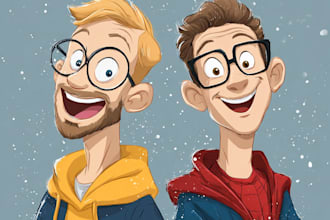 draw cute cartoon characters