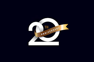 do anniversary, birthday, memorable wedding logo or monogram