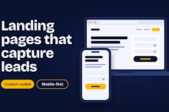 design and code a custom landing page for lead generation