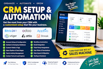 setup bitrix24 odoo crm apptivo vtiger crm attio streak crm kvcore podio crm