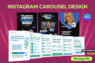 design instagram carousel posts in canva
