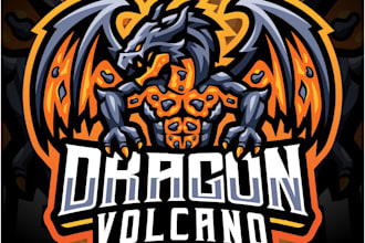 design creative beautiful dragon logo