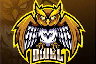 make amazing luxury owl logo design