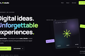 design a premium modern website