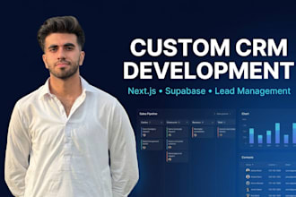 build a custom CRM web app with nextjs and supabase