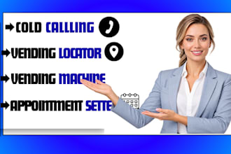 do vending machine cold calling and location lead generation